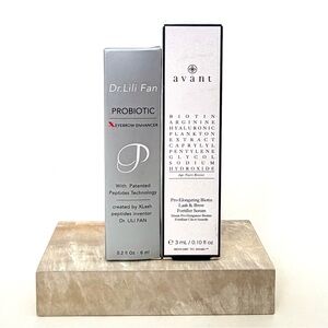 Avant + Dr. Lili Fan Advanced Lash & Brow Serum Duo | Peptide + Biotin | New NIB